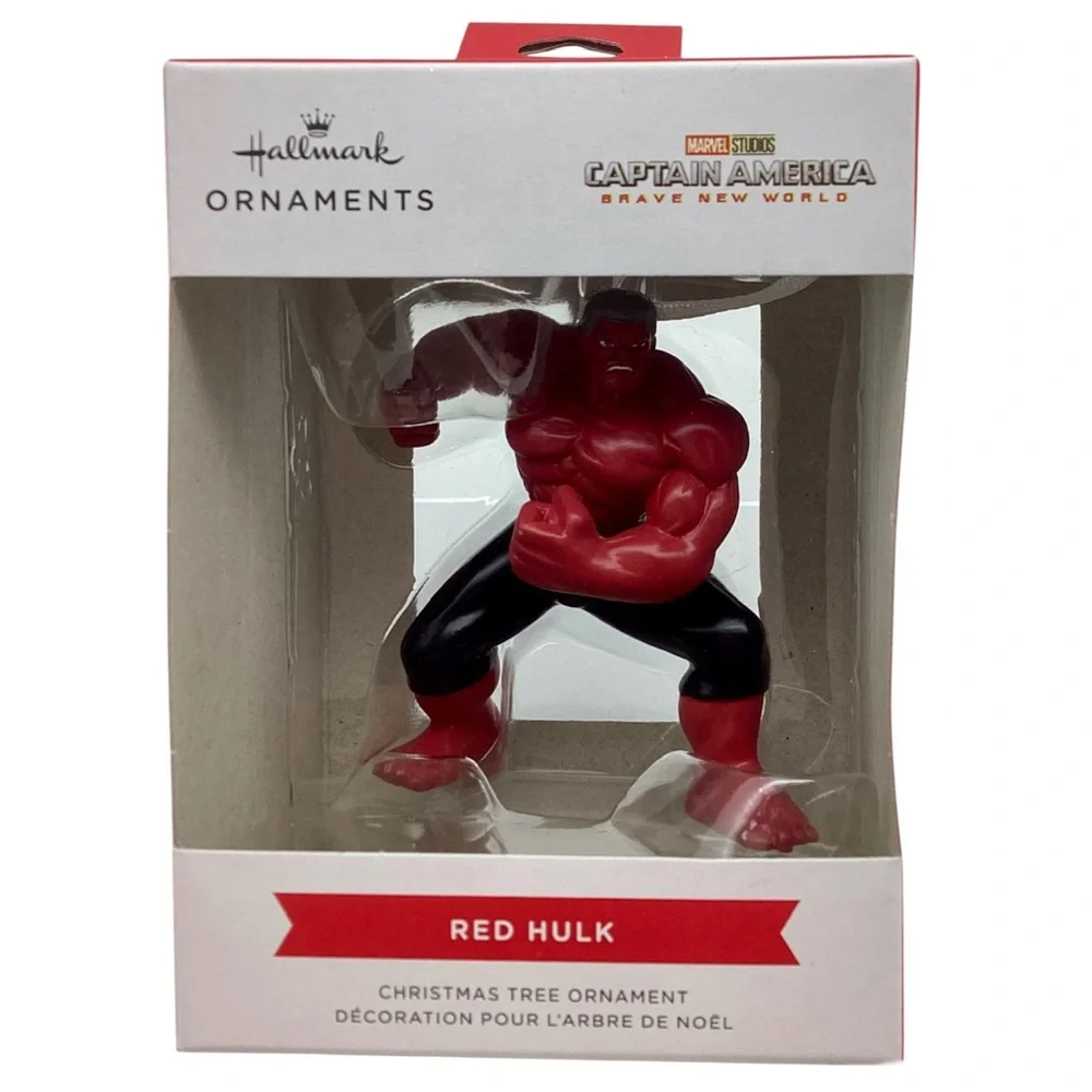 Hallmark Marvel Captain America Brave New World “Red Hulk” Christmas Ornament